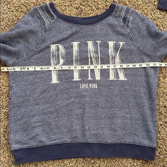 VS Pink Vintage Crewneck | Washed Blue | Size L - Picture 6 of 8